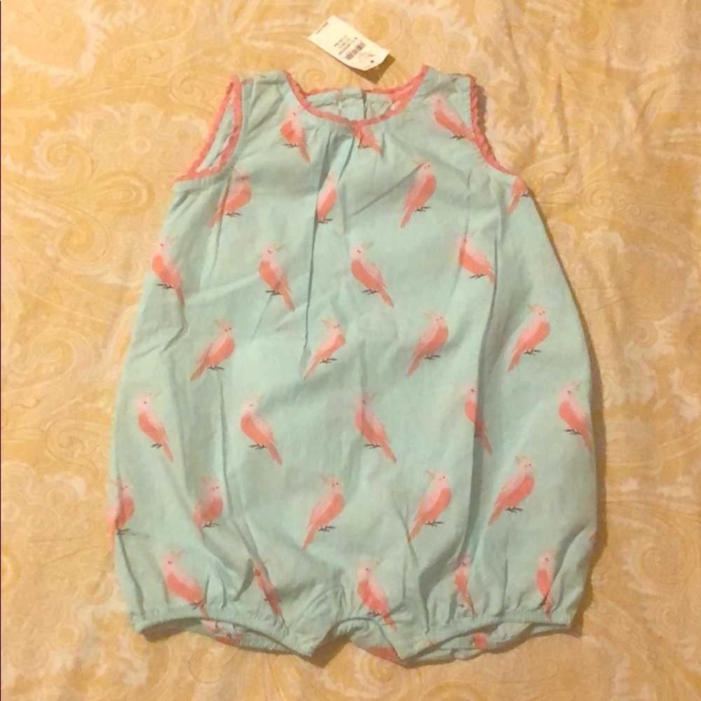 Baby Gap summer Romper with Parrots NWT One Piece